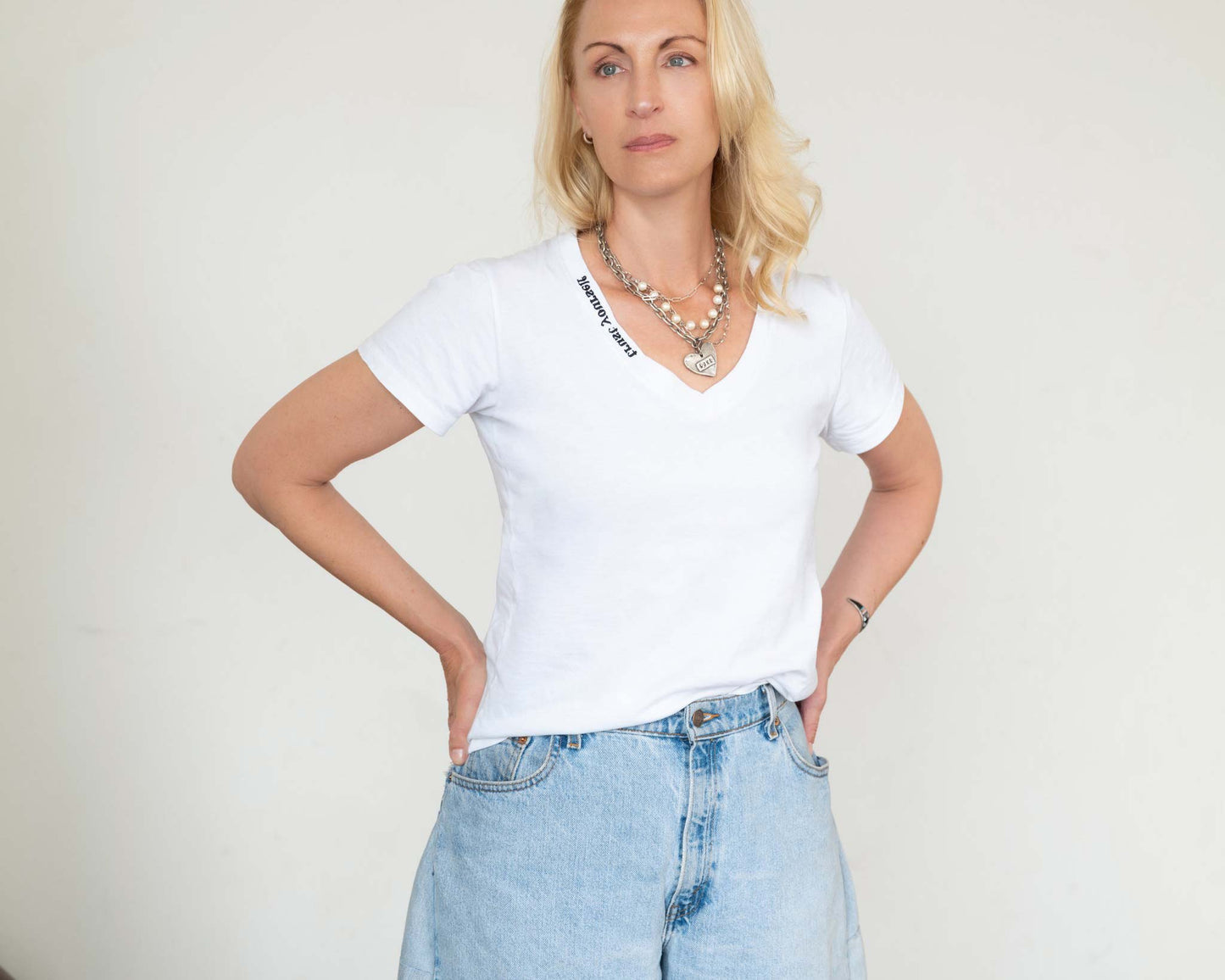 Mirror Me V-Neck Supima Cotton Short Sleeve T-Shirt - Hand Tie-Dyed