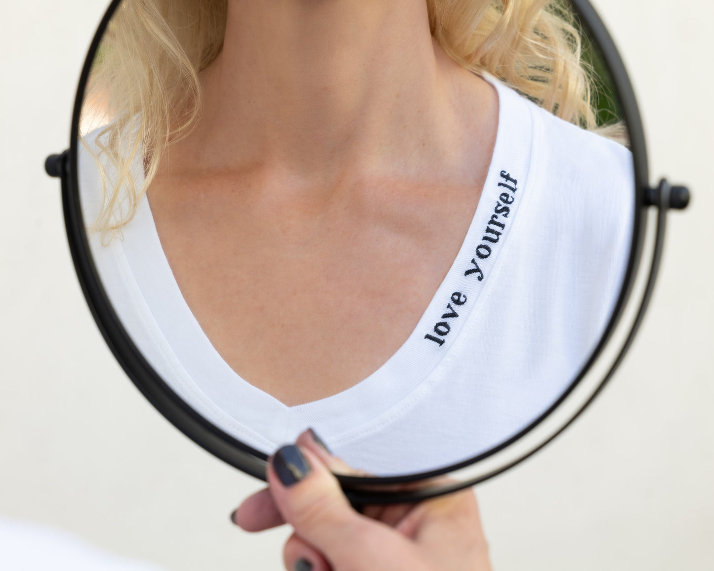 Mirror Me V-Neck Supima Cotton Short Sleeve T-Shirt - Hand Tie-Dyed