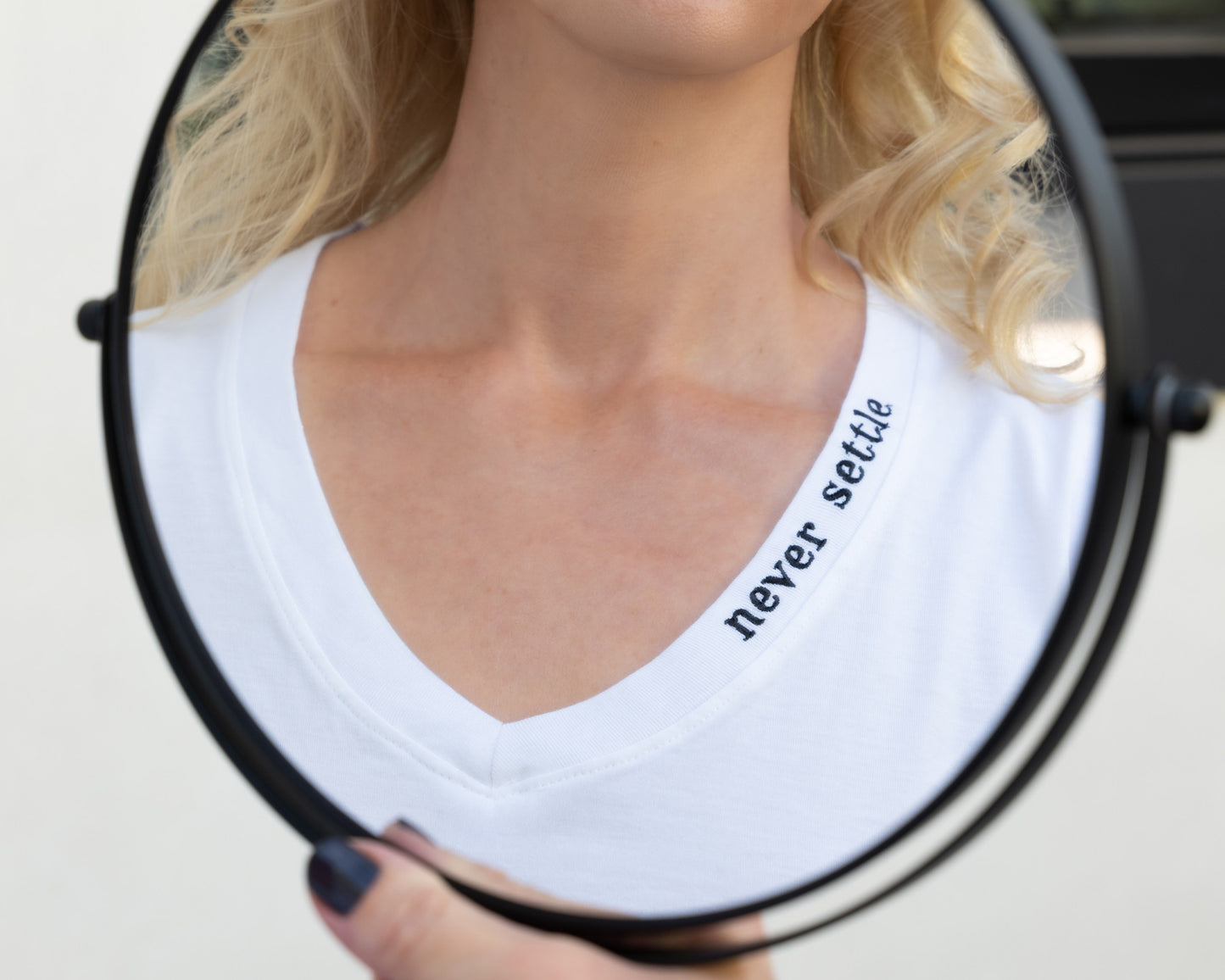 Mirror Me V-Neck Supima Cotton Short Sleeve T-Shirt - Hand Tie-Dyed