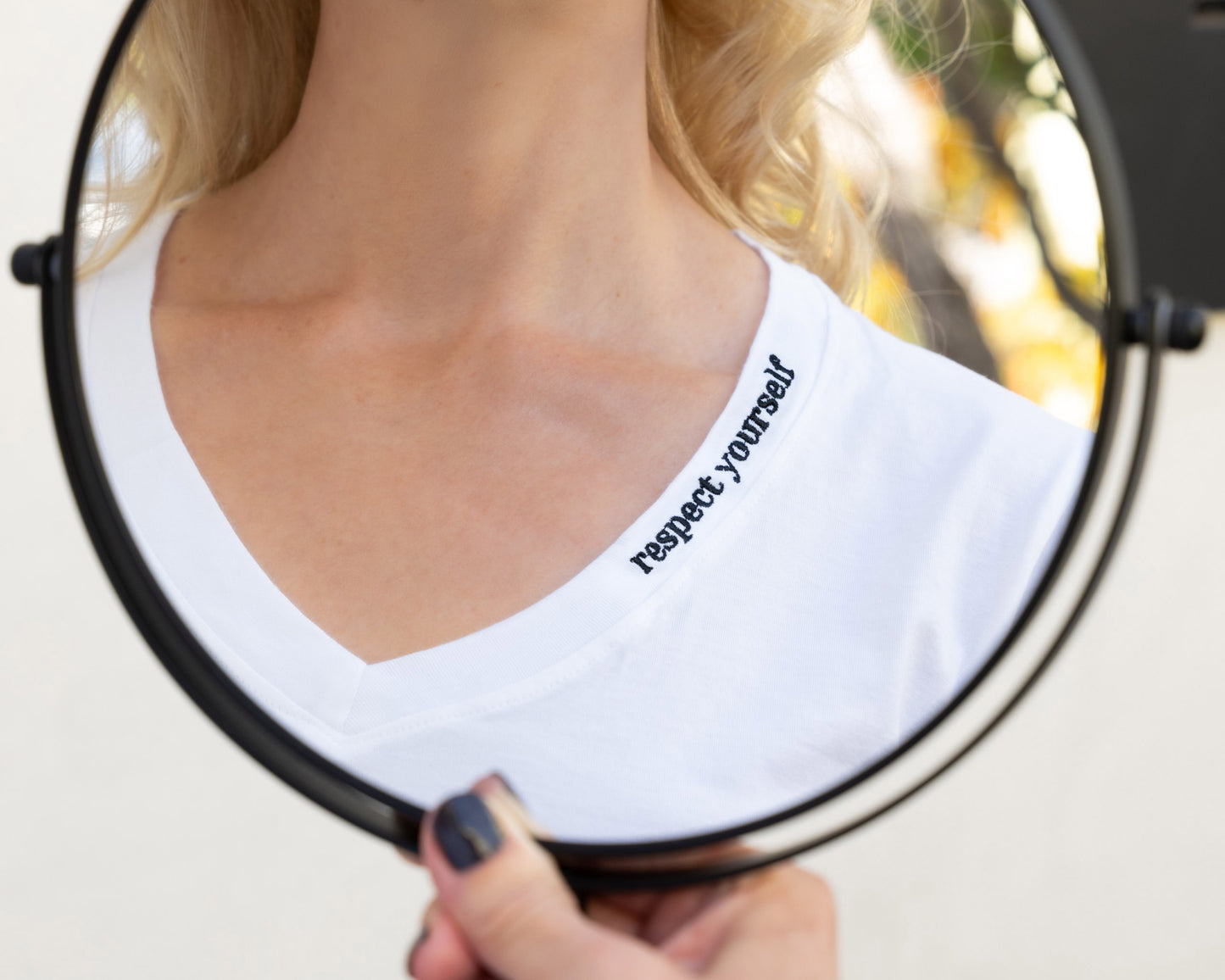 Mirror Me V-Neck Supima Cotton Short Sleeve T-Shirt - Hand Tie-Dyed