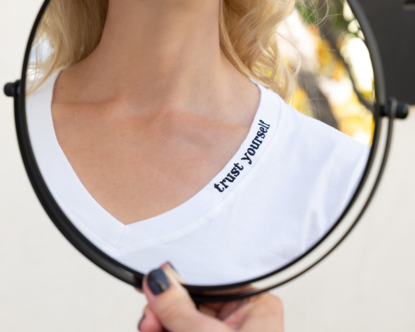 Mirror Me V-Neck Supima Cotton Short Sleeve T-Shirt - Hand Tie-Dyed