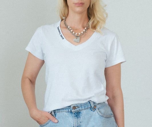 Mirror Me V-Neck Supima Cotton Short Sleeve T-Shirt - Hand Tie-Dyed
