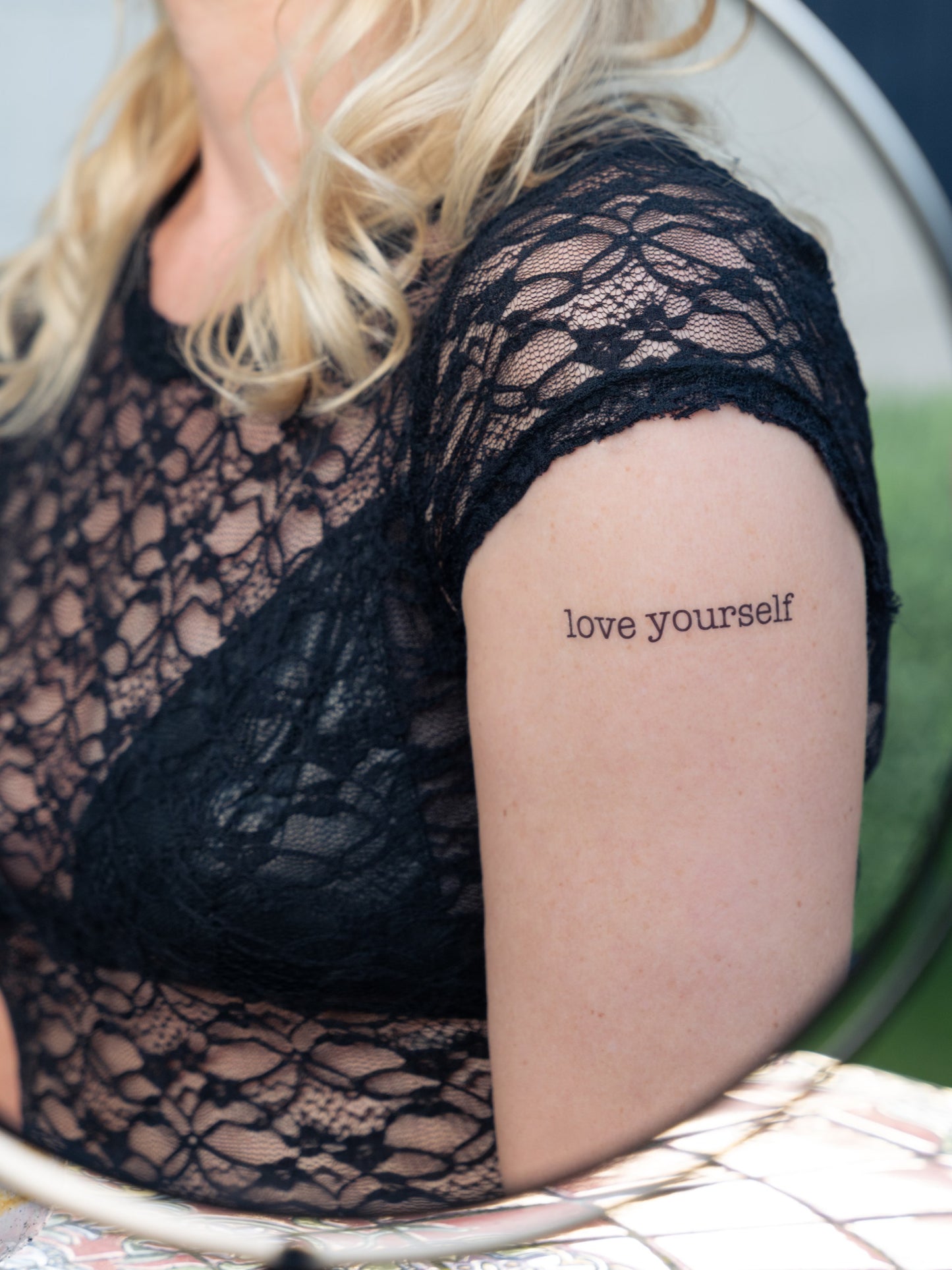 Mirror Me Affirmation Temporary Tattoo Sheet-3 Pack