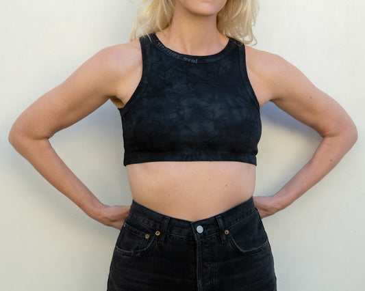 Mirror Me Crop Tencel Tank-Night Sky Tie-Dye