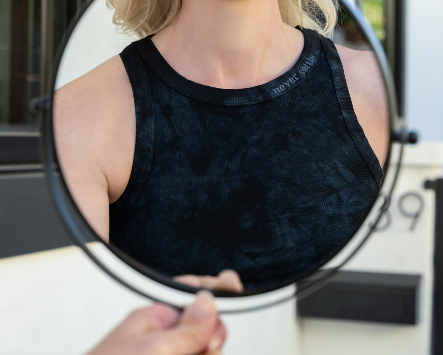 Mirror Me Crop Tencel Tank-Night Sky Tie-Dye