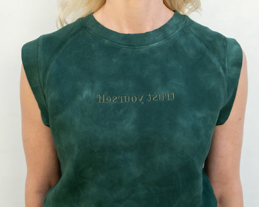 Mirror Me Sleeveless Sweatshirt-Hand Tie-Dyed
